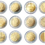 Monete da 2 euro commemorative serie 2024, valore fino a 1.200 euro se in perfette condizioni.